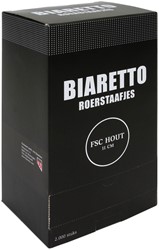 Roerstaafje Biaretto hout 11cm 2000 stuks