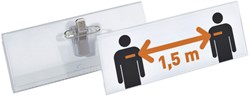 Badge 40x105mm Durable 8519 met combiklem ds/14