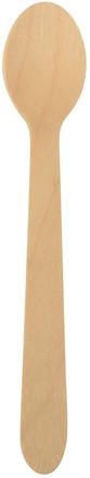 Koffielepel Papstar 110mm hout pak/100