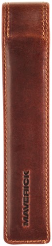 Pennenetui Maverick The Original 1delig leer bruin-3