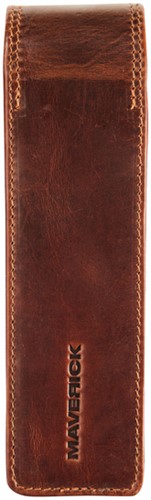 Pennenetui Maverick The Original 2delig leer bruin-3