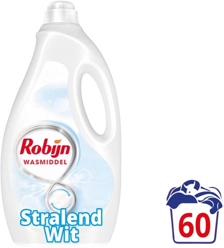 Wasmiddel Robijn 3L stralend wit 60 wasbeurten