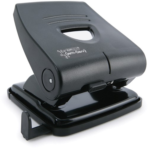 Perforator Rapesco PF827PB2 2-gaats Antibacterieel 30 vel Zwart