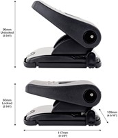 Perforator Rapesco PF827PB2 2-gaats Antibacterieel 30 vel Zwart-2