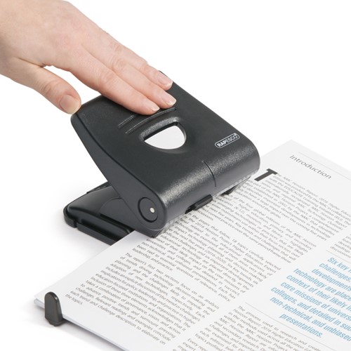 Perforator Rapesco PF827PB2 2-gaats Antibacterieel 30 vel Zwart-2