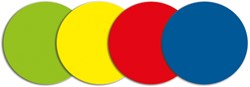 Magneetfolie Cirkel Smit Visual, verschillende kleuren pak/5