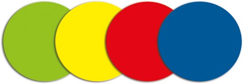 Magneetfolie Cirkel Smit Visual, verschillende kleuren pak/5