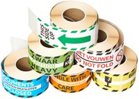 Waarschuwingsetiket Rillprint this side up 46x125mm wit groen-2