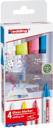 Viltstift edding 95 glasbord ass incl wit