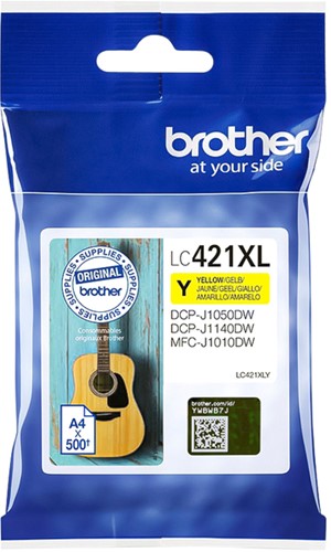 Inktcartridge Brother LC-421XL geel