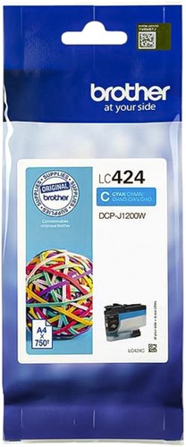 Inktcartridge Brother LC-424 cyaan