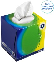 Tissue Kleenex kubus 3-laags 56stuks wit-1