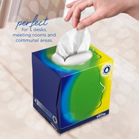 Tissue Kleenex kubus 3-laags 56stuks wit-3