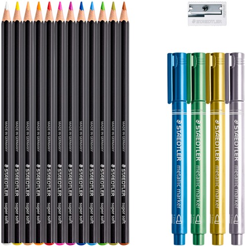 Kleurpotlood Staedtler Design Journey Black & White set/17-2