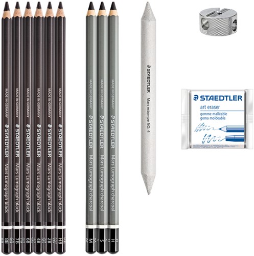 Houtskoolpotloodset  Staedtler Design Journey set/12-2