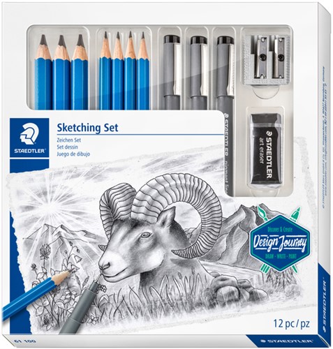 Potlood Staedtler Design Journey schetsset set/12