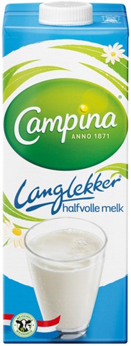 Campina LangLekker Halfvolle Melk pak 1ltr
