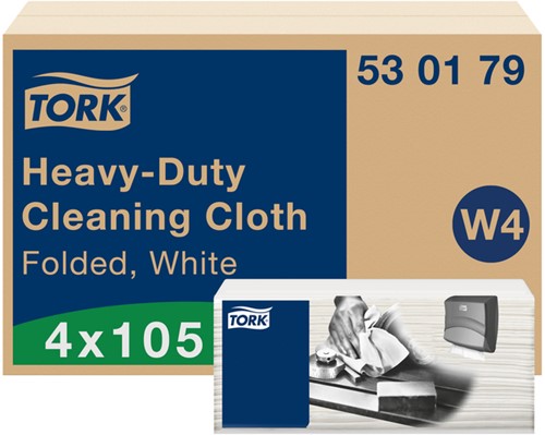 Reinigingsdoek Tork W4 530179 nonwoven 4x105vel