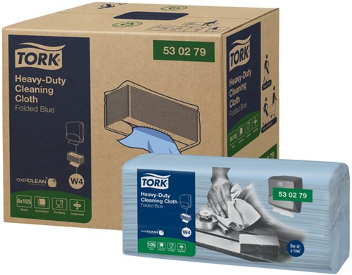 Reinigingsdoek Tork W4 530279 nonwoven 4x105vel-2