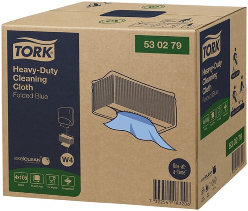Reinigingsdoek Tork W4 530279 nonwoven 4x105vel-3