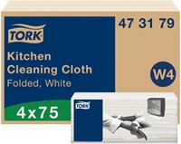 Reinigingsdoek Tork W4 473179 nonwoven 4x75vel