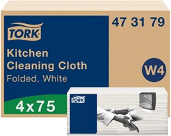 Reinigingsdoek Tork W4 473179 nonwoven 4x75vel
