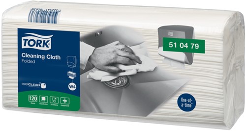 Reinigingsdoek Tork W4 510479 nonwoven 4x120vel