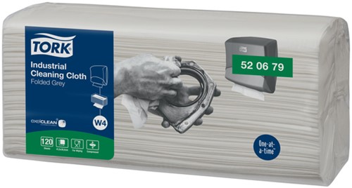 Reinigingsdoek Tork W4 520679 nonwoven 4x120vel