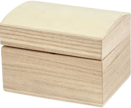 Schatkist Creotime 8x6x4,5cm hout