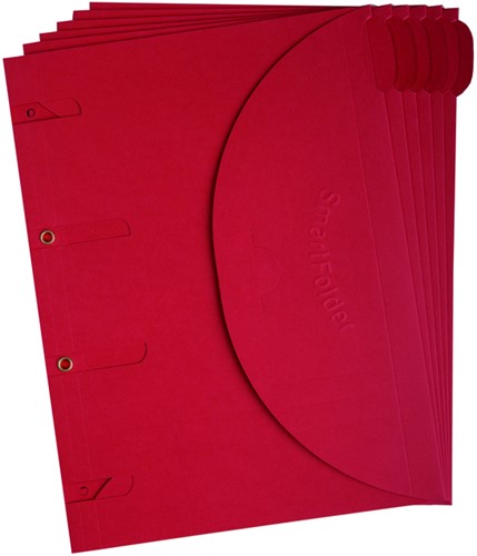 Smartfolder Tarifold A4 rood pk/6