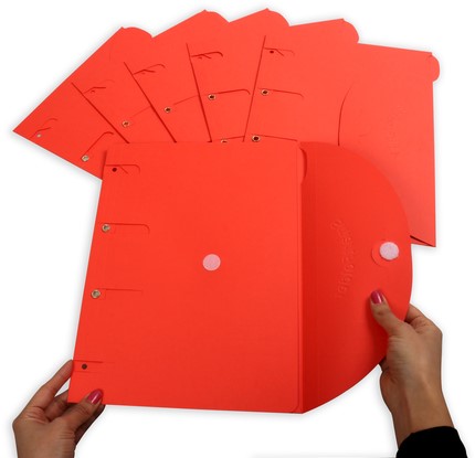 Smartfolder Tarifold A4 rood pk/6-2