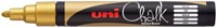 Krijtstift Uni-ball Chalk rond goud