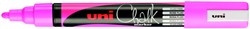 Krijtstift Uni-ball Chalk rond fluo roze