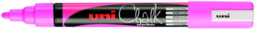 Krijtstift Uni-ball Chalk rond fluo roze