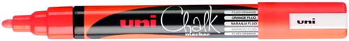 Krijtstift Uni-ball Chalk rond fluo oranje