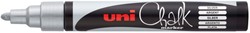 Krijtstift Uni-ball Chalk rond zilver