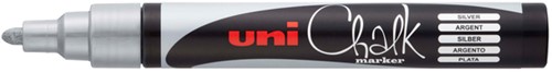 Krijtstift Uni-ball Chalk rond zilver