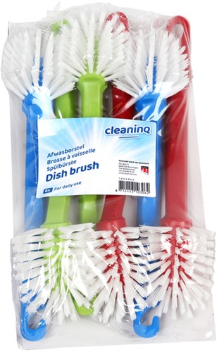 Afwasborstel Cleaninq assorti set à 6 stuks