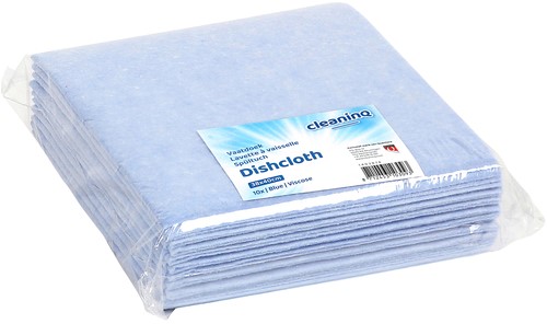 Werkdoek Cleaninq viscose 38x40 cm blauw 10 stuks