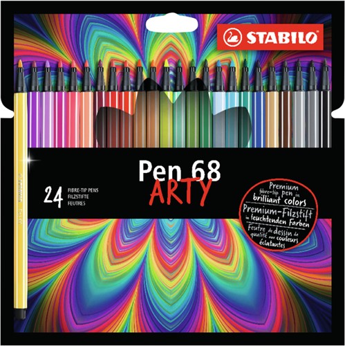 Viltstift STABILO Pen 68 Arty assorti pk/24