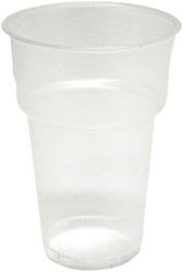 Beker transparant 250ml PP bier pk/50