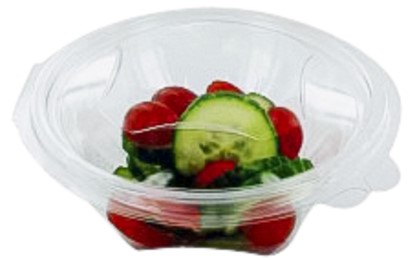 Saladebak 375ml rPET rond pk/50