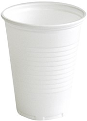 Beker wit 180ml, 70,3 mm plastic pk/100