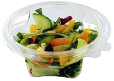 Saladebak 500ml rPET rond pk/50