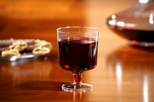 Wijnglas 175ml plastic, hard pk/10