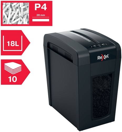 Papiervernietiger Rexel Secure X10-SL 4x40mm-2