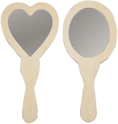 Handspiegel 23-24 cm 2 stuk 1 doos