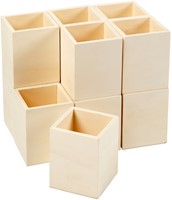 Pennenbakje Creotime 7,5x7,5x9,5cm hout-3