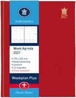 Agenda 2027 Ryam Weekplan Plus Mundior groot letter 7dagen/2pagina's assorti-3