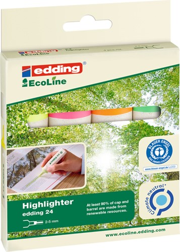 Markeerstift Edding 24 Ecoline assorti pak/4